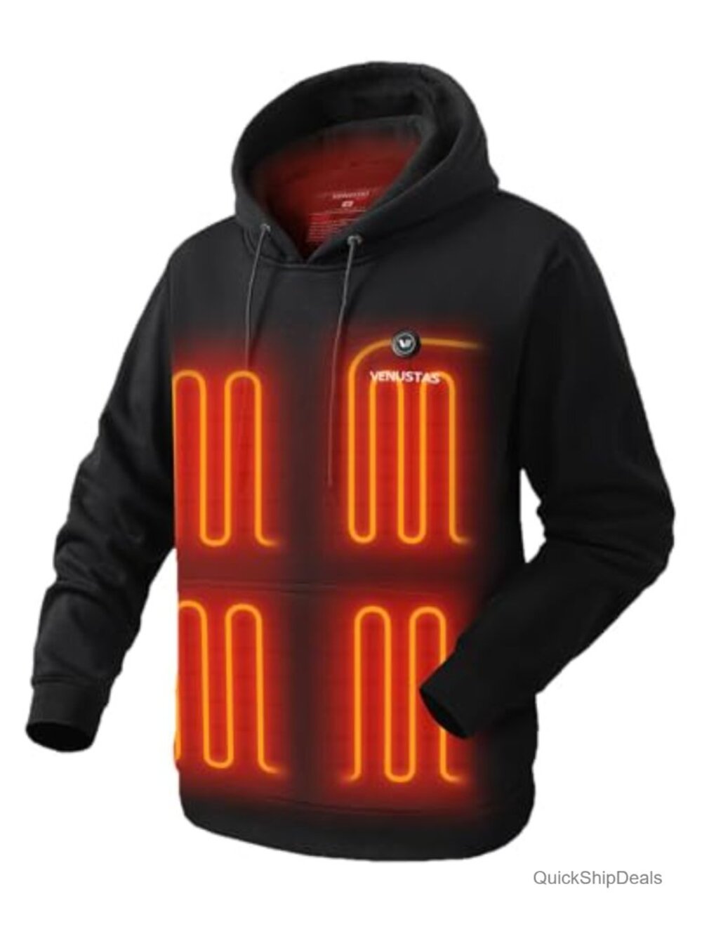 Unisex Pullover Heated Hoodie with Battery 5 Heating Zones Long-Lasting Warmth